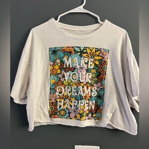 Floral Graphic Short Sleeve Tee - White